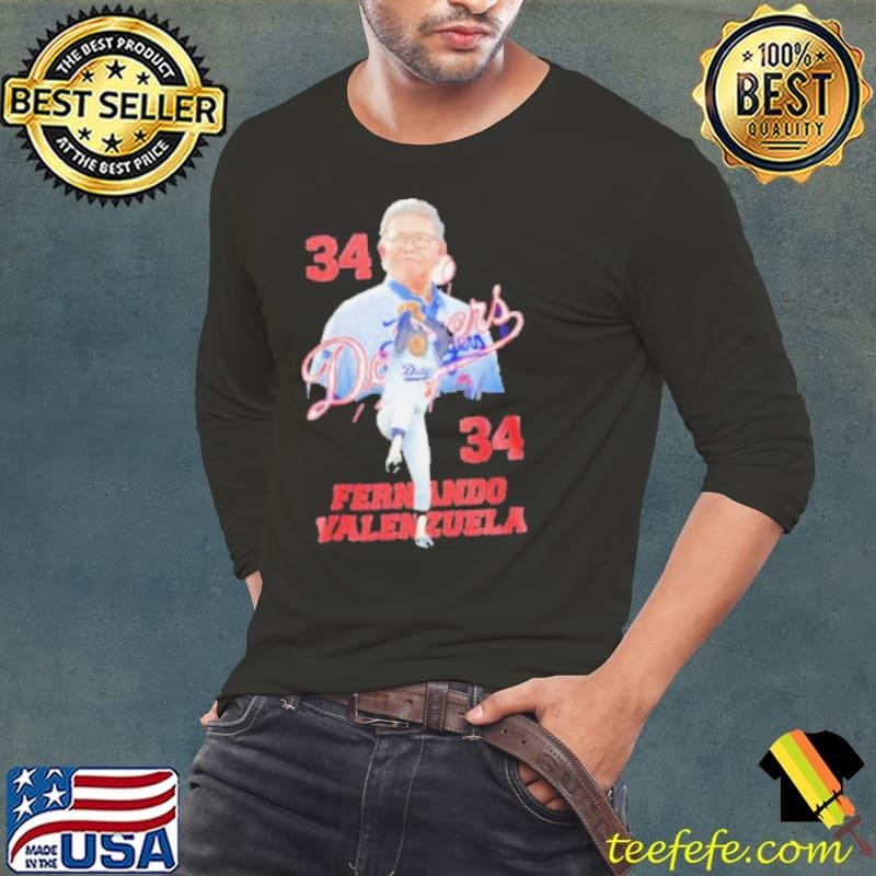 Dodgers Fernando Valenzuela 34 thank you for the memories shirt