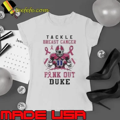 Duke Blue Devils Tackle Breast Cancer Pink Out 2024 Shirt