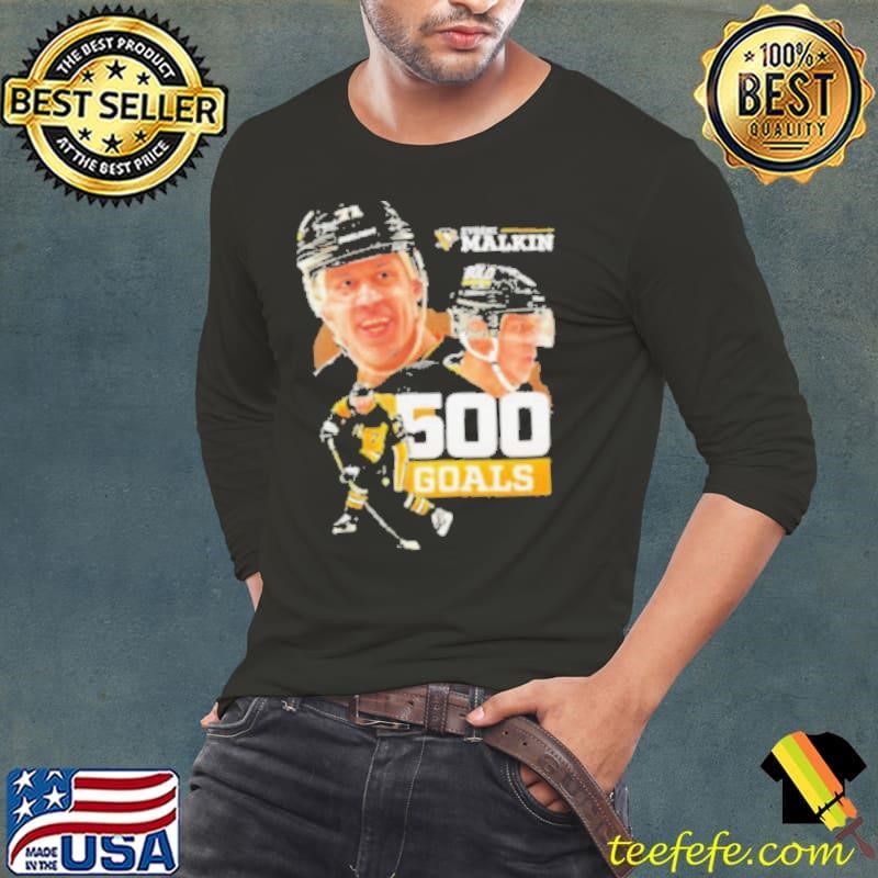 Evgeni Malkin Pittsburgh Penguins hockey 500 goals shirt