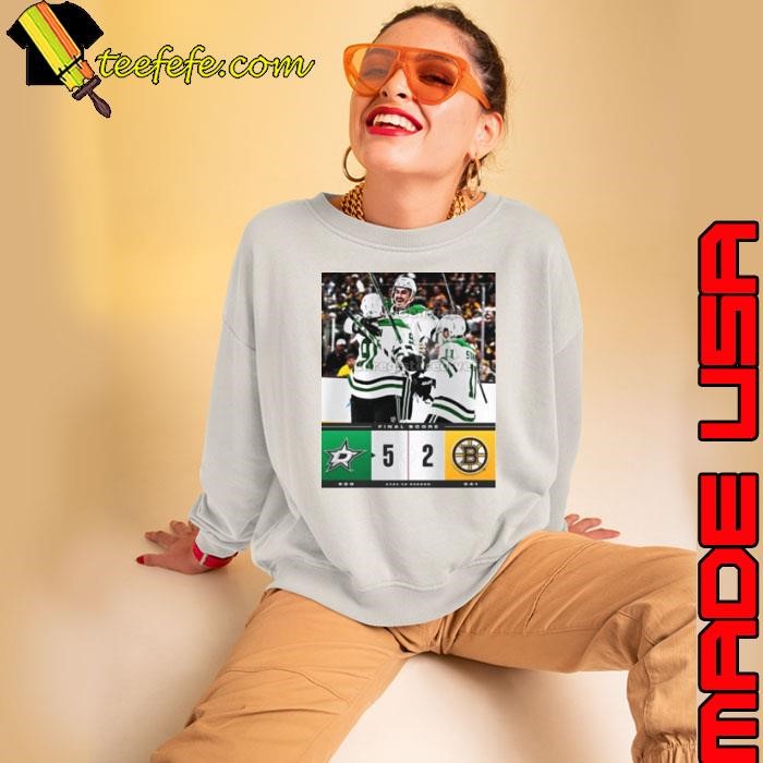 Final Score Dallas Stars 5 – 2 Boston Bruins NHL 2024 25 Season Poster shirt
