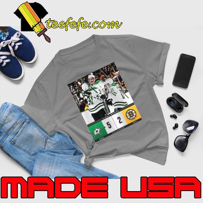 Final Score Dallas Stars 5 – 2 Boston Bruins NHL 2024 25 Season Poster Unisex