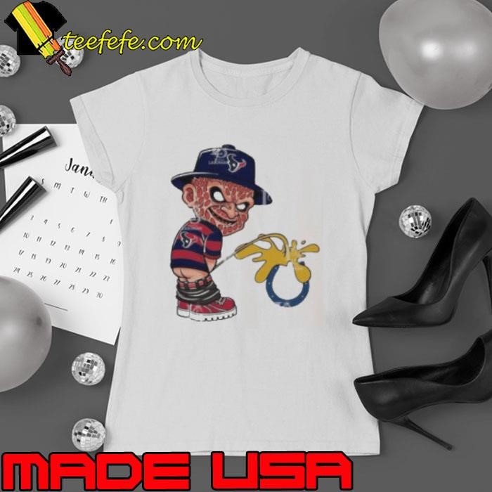 Freddy Krueger Houston Texans Piss On Indianapolis Colts Halloween 2024 Shirt