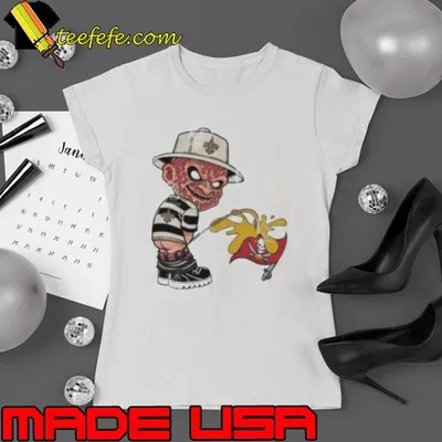 Freddy Krueger New Orleans Saints Piss On Tampa Bay Buccaneers Halloween 2024 NFL Shirt