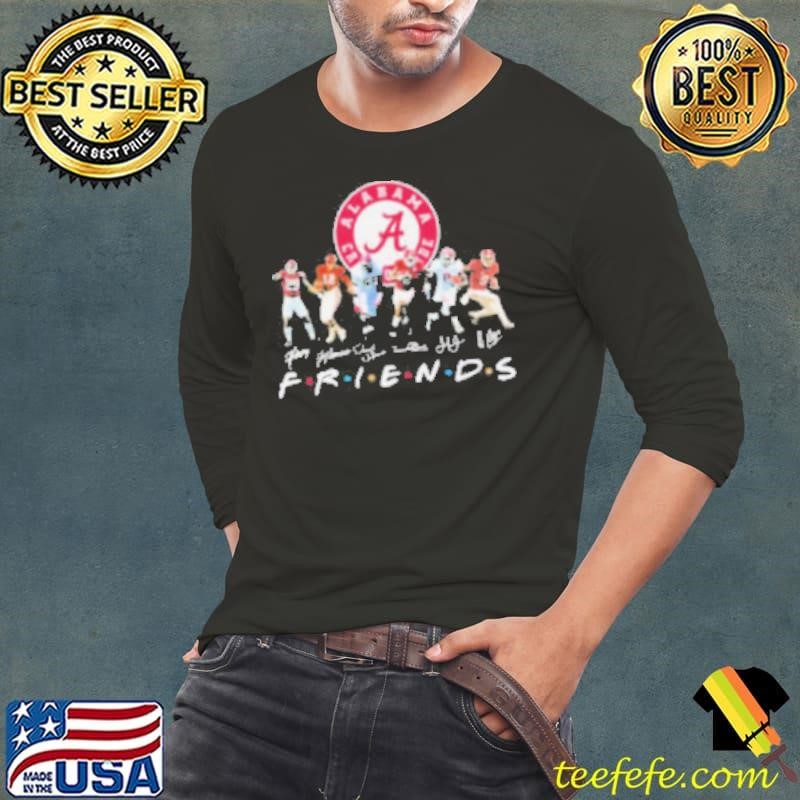 Friends Alabama Crimson Tide Players Signatures Long Sleeve Tee