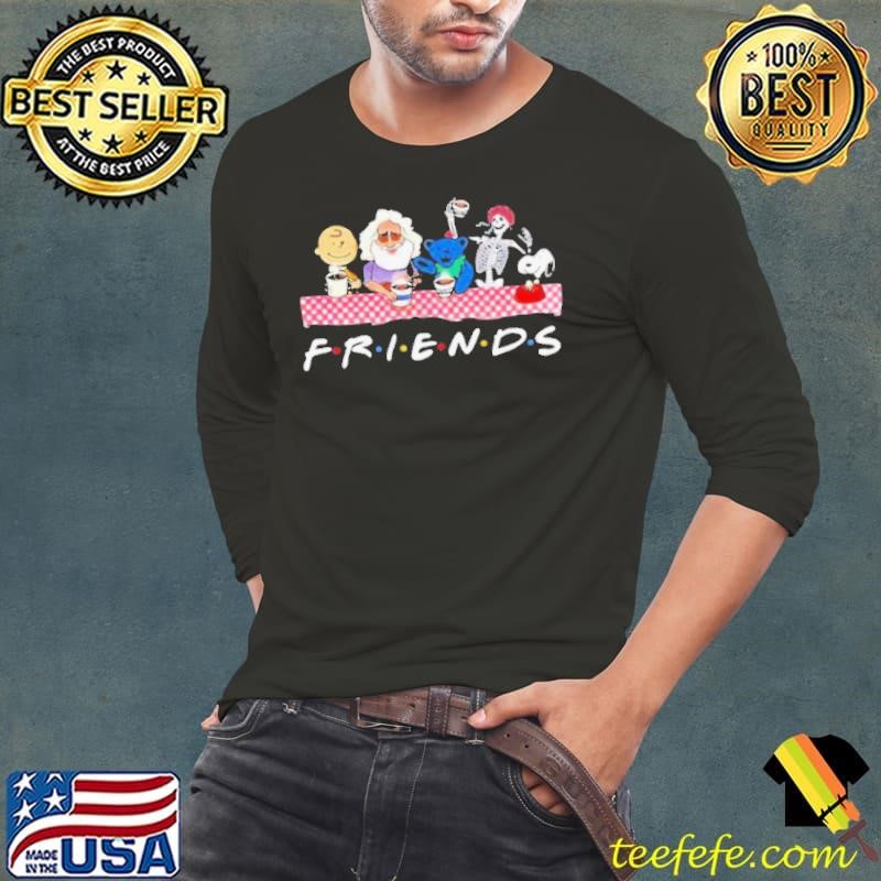 Friends Skull Grateful Dead Peanuts shirt
