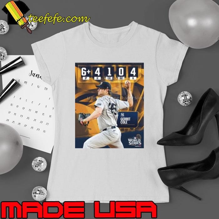 Gerrit Cole New York Yankees MLB Delivered A Quality Start In His First World Series 2024 Poster Ladies tee