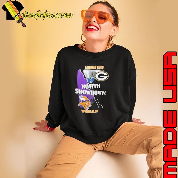 Green Bay Packers Vs Minnesota Vikings 9 29 North Showdown Match Up Sweatshirt