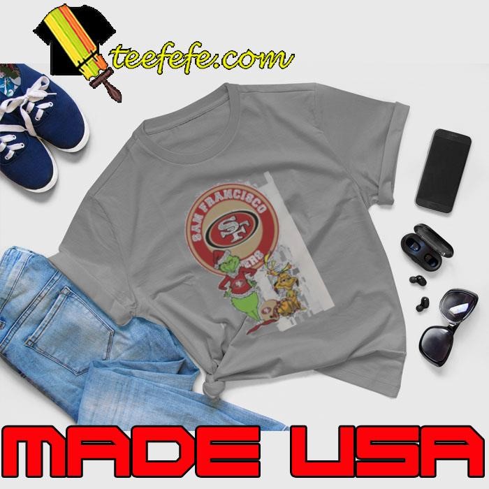 Grinch And Max San Francisco 49ers Merry Christmas 2024 Shirt