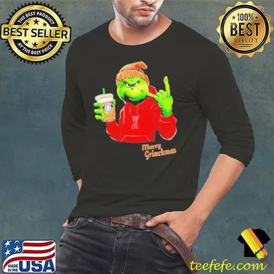 Grinch drink Starbucks Liverpool merry Christmas shirt