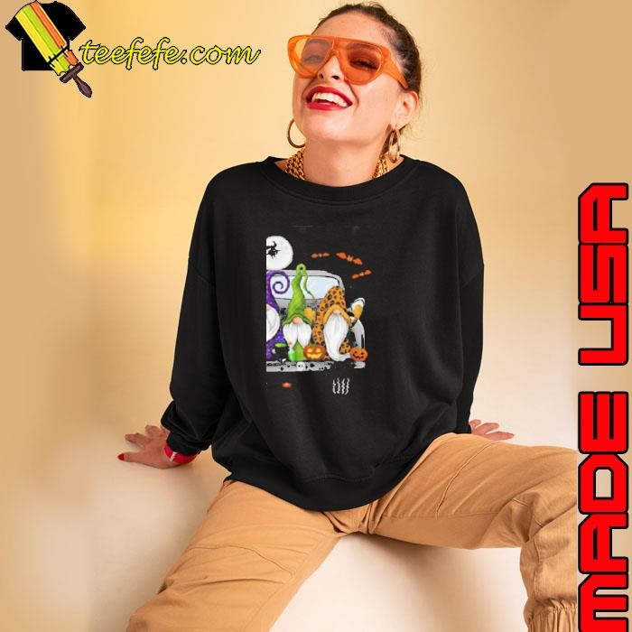 Happy Halloween Gnomes With Truck Cute Gnomes Sweatshirt