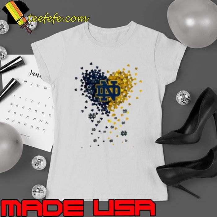 Heart full of football Notre Dame Fighting Irish 2024 Ladies tee