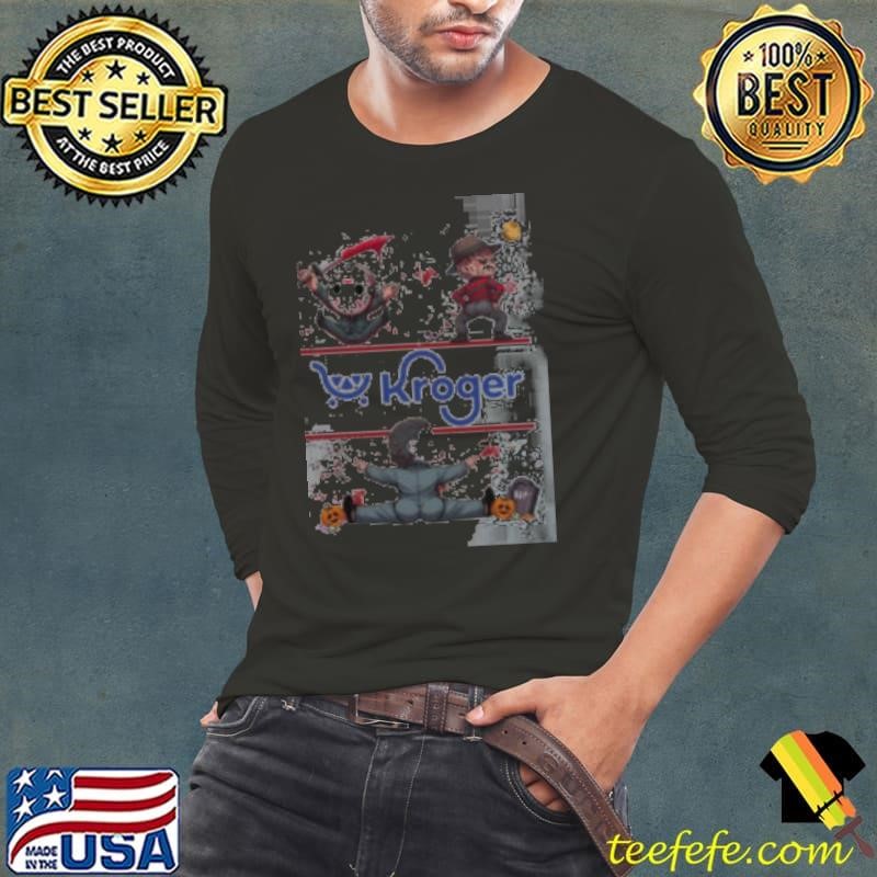 Horror Movie Characters Kroger Halloween 2024 Long Sleeve Tee