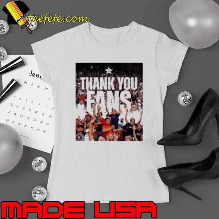 Houston Astros Football Thank You H Town Fan Poster Ladies tee