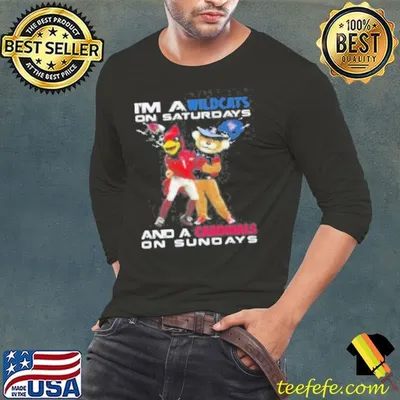 I'M A Wildcats On Saturdays And A Cardinals On Sundays Mascot 2024 Shirt