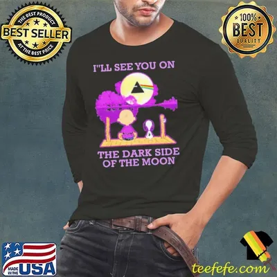 I’ll See You On The Dark Side Of The Moon Snoopy And Friend Watching Pink Floyd shirt