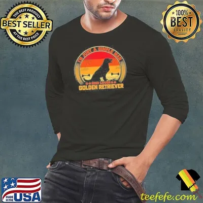 Im Just A Simple Man Who Loves Golden Retriever Shirt