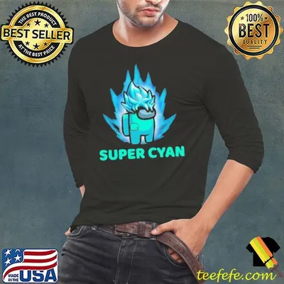 Imposter Among Us Super Cyan shirt