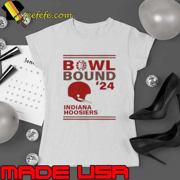 Indiana Hoosiers 2024 Bowl Bound Helmet Ladies tee