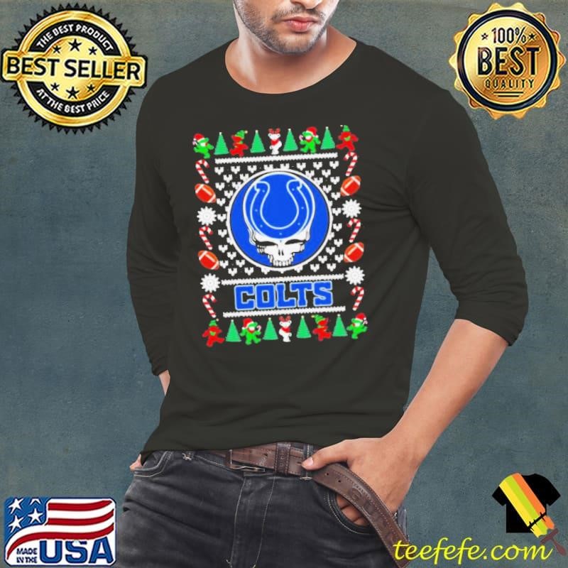 Indianapolis colts grateful dead ugly christmas shirt