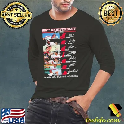 Indians 106th Anniversary Thank You For The Memories Signatures shirt