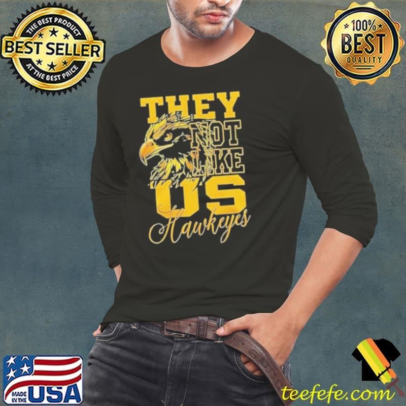 Iowa Hawkeyes They Not Like Us Hawkeyes Fan 2024 Long Sleeve Tee