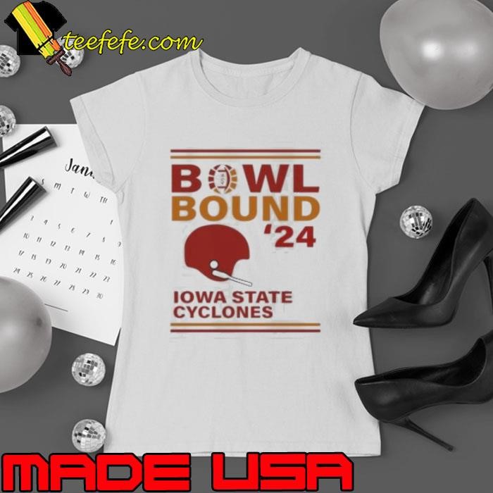 Iowa State Cyclones 2024 Bowl Bound Helmet Ladies tee