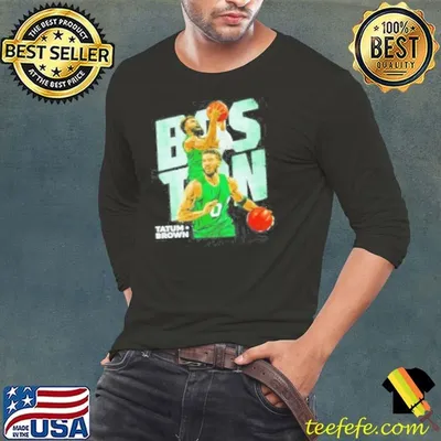 Jayson Tatum And Jaylen Brown Boston Duo Basketball Design Shirt
