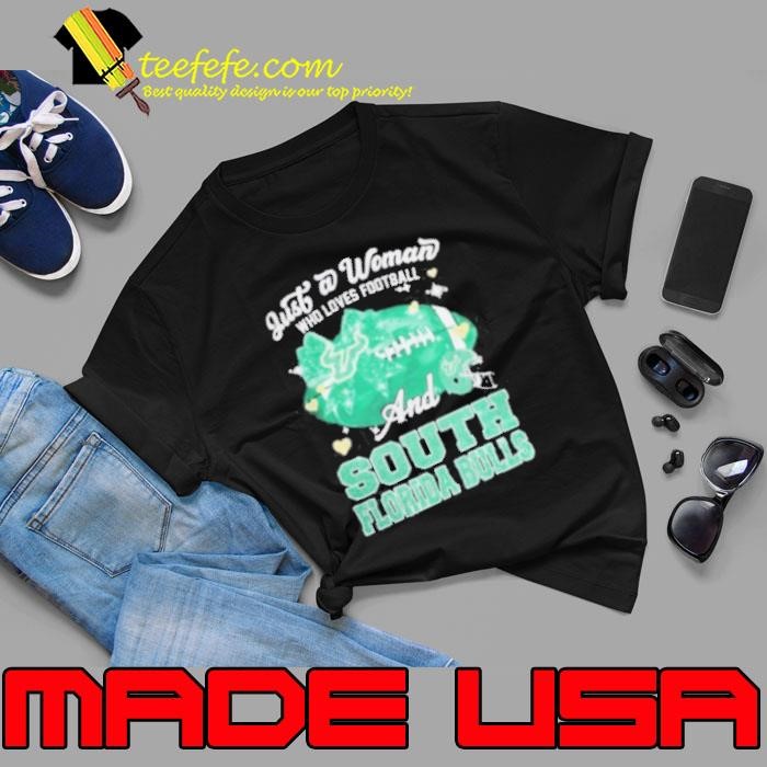 Just A Woman Who Loves Football And South Florida Bulls Helmet Unisex