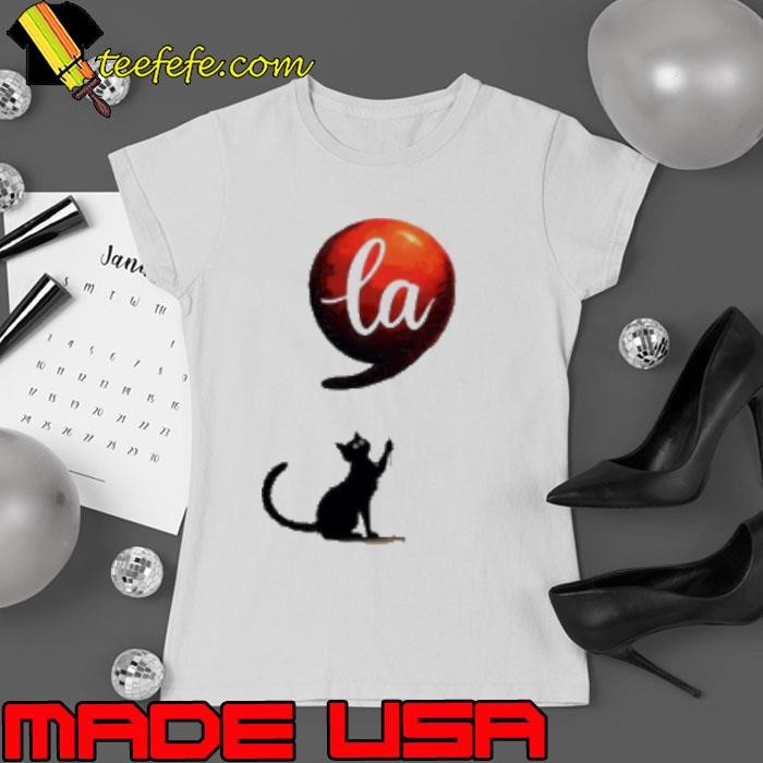 Kamala Cat Comma La Cat Less Cat Lady Kamala Harris 2024 Shirt