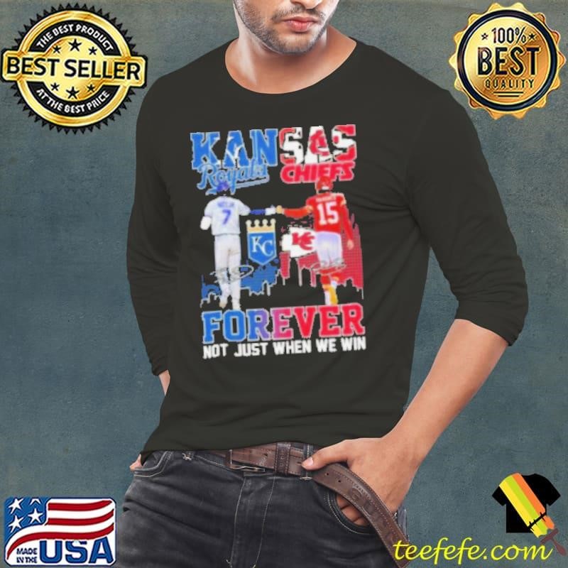 Kansas City Royals Bobby Witt Jr. Kansas City Chiefs Patrick Mahomes Stars Forever Not Just When We Win shirt