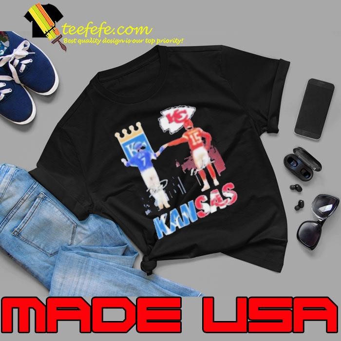 Kansas Sports Teams Bobby Witt Jr. And Patrick Mahomes 2024 Signatures Shirt