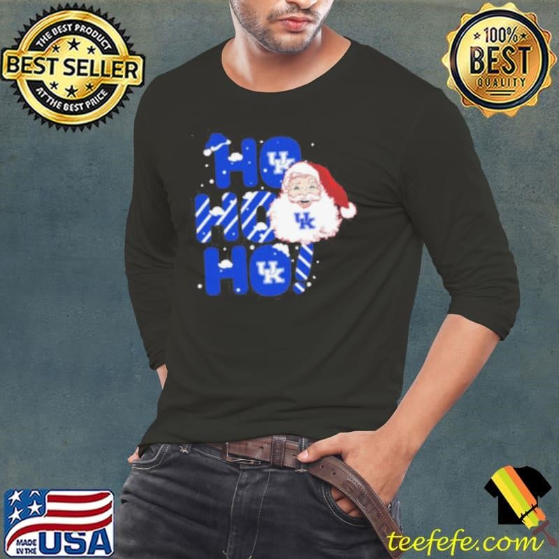 Kentucky Wildcats Ho Ho Ho Santa Claus Christmas shirt