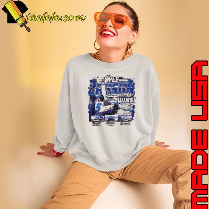 Kyle Larson 2024 Bank of America Roval 400 Race Win Sweatshirt Kyle Larson 2024 Bank of America Roval 400 Race Win Sweatshirt