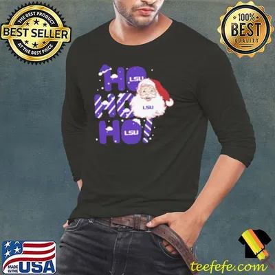 LSU Tigers Ho Ho Ho Santa Claus Christmas shirt