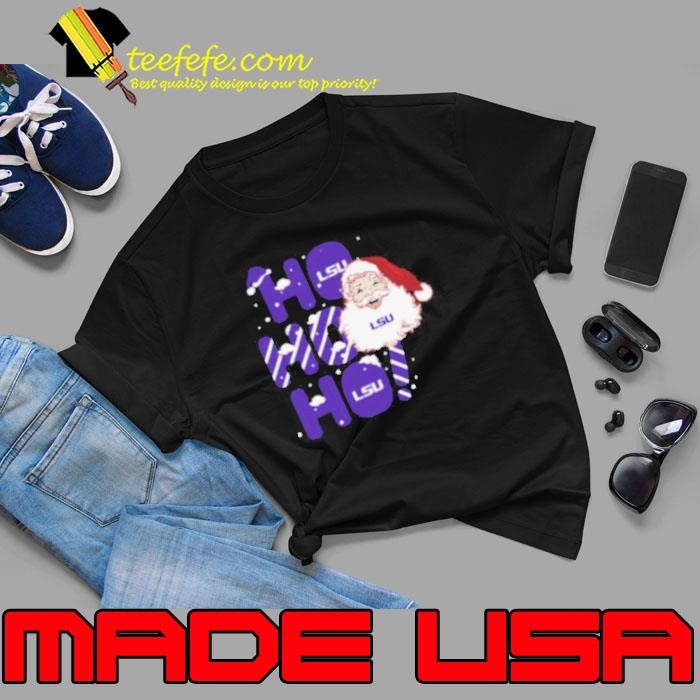 LSU Tigers Ho Ho Ho Santa Claus Christmas Unisex
