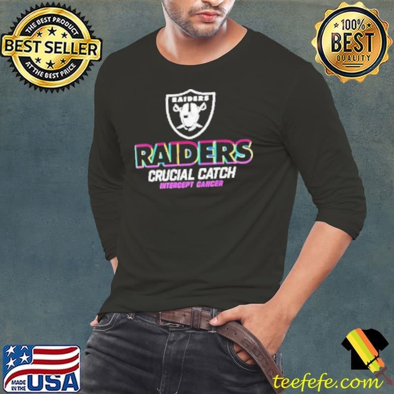 Las Vegas Raiders NFL Crucial Catch Intercept Cancer 2024 Shirt