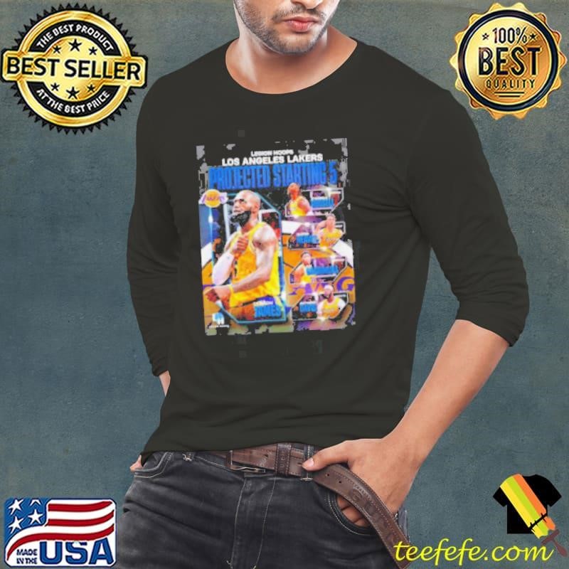 Legion hoops Los Angeles Lakers projected starting 5 shirt