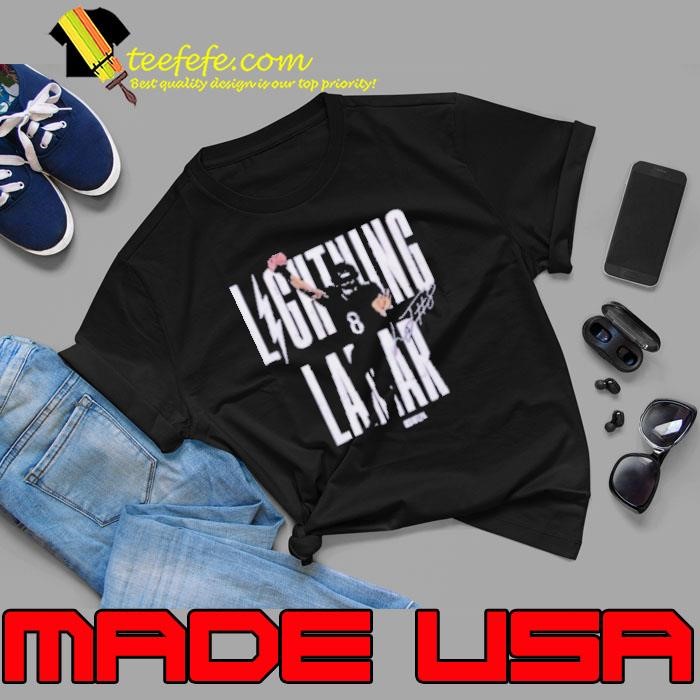 Lightning Lamar Jackson Baltimore Ravens Touchdown Leap Unisex