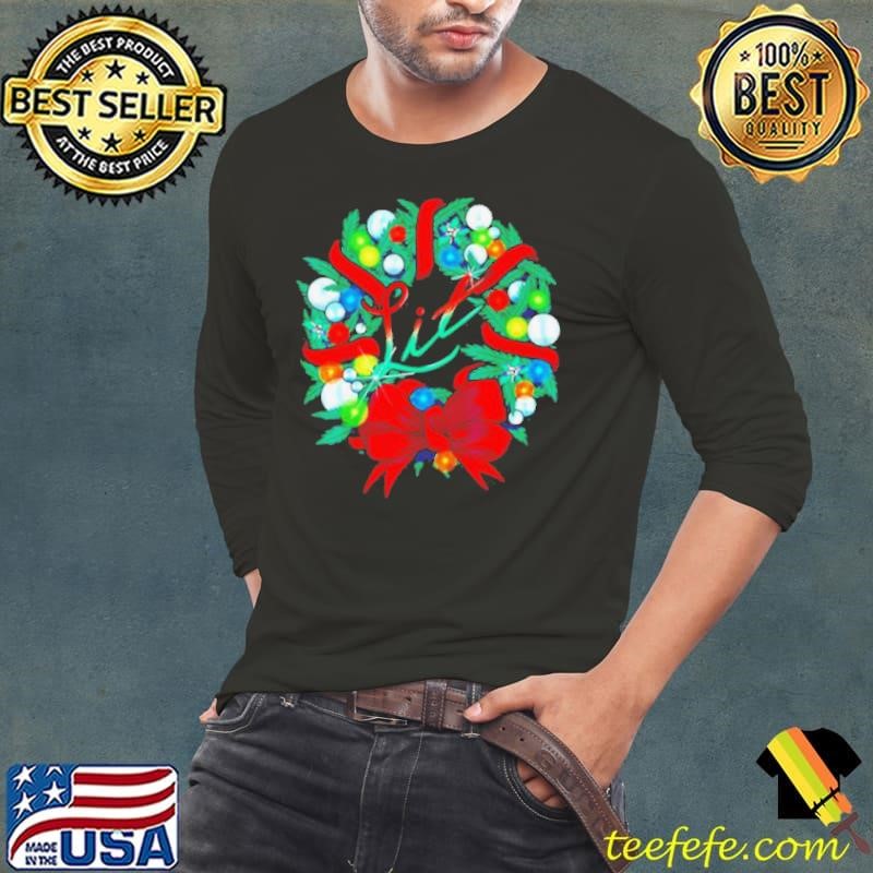 Lit Christmas Round Garland shirt