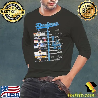 Los Angeles Dodgers Signatures 2024 Shirt