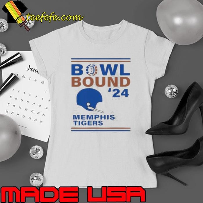 Memphis Tigers 2024 Bowl Bound Helmet Ladies tee