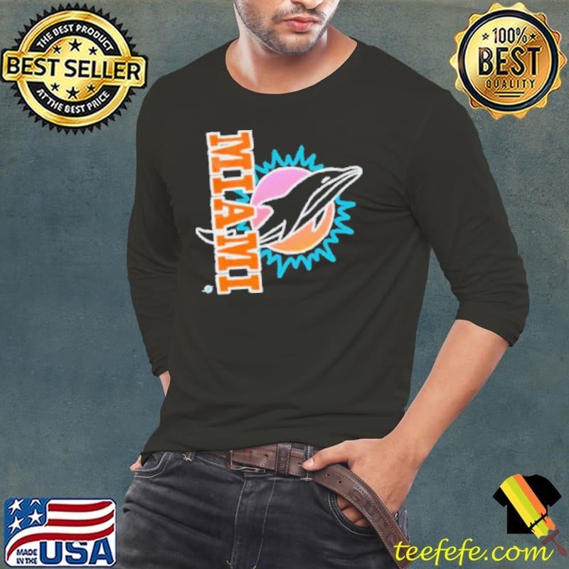 Miami Dolphins x Aleali May Black Shirts Long Sleeve Tee