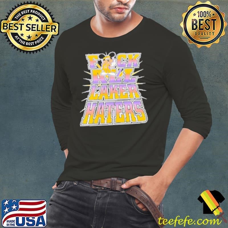 Mickey Mouse Los Angeles Lakers Laker Haters Long Sleeve Tee