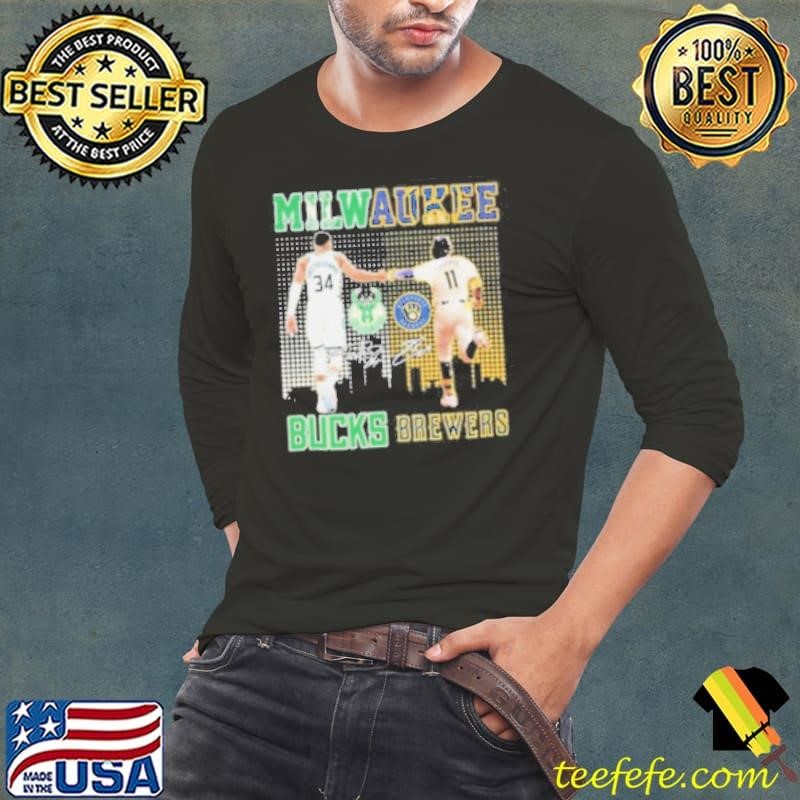 Milwaukee Bucks Milwaukee Brewers City Signature Shirt