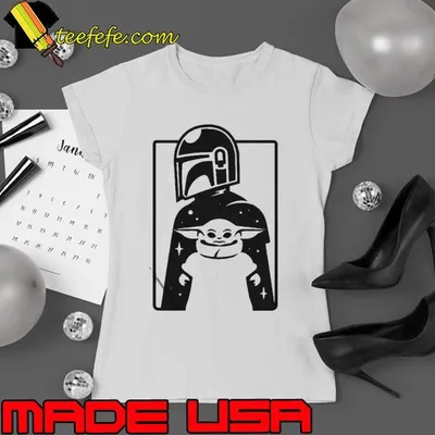 Minimal Mando And Grogu The Mandalorian Baby Yoda shirt