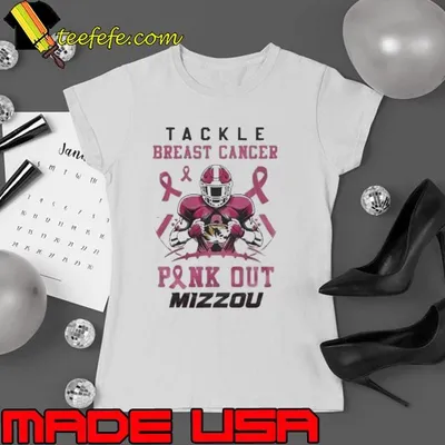 Missouri Tigers Tackle Breast Cancer Pink Out 2024 Shirt