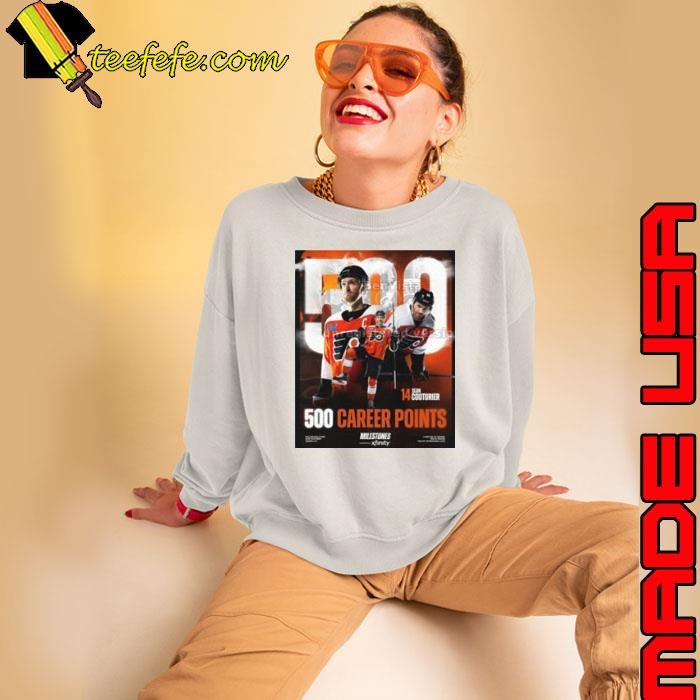 NHL Philadelphia Flyers Sean Couturier 500 Career Points Poster shirt