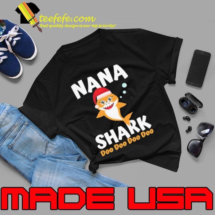 Nana Shark Christmas Mommy Shark Daddy Shark shirt