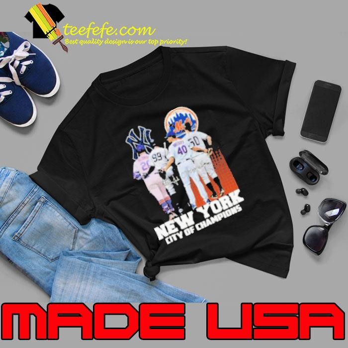 New York City Of Champions New York Yankees And New York Mets Signatures 2024 Unisex