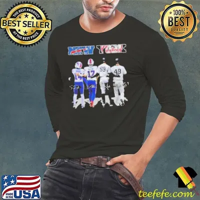 New York City Sports Buffalo Bills And New York Yankees Diggs Allen Aaron Judge And Anthony Rizzo Signatures 2024 shirt